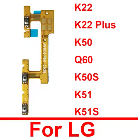 Up Down Volume Power Flex Cable For LG K22 K22 Plus K50 K50S K51 K51S Q60 On Off Side Button Power V
