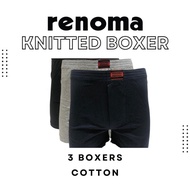 Renoma Knitted Boxer BO 005a 100% Cotton - 3in1 Men's Underwear
