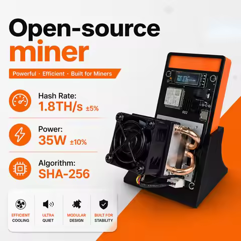 Newest Miner Model Gamma 602 Bitcoin Solo Mining Machine 1.8TH/s – Open Source Lottery Miner Include