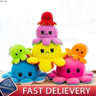 Kids Reversible Flip Octopus Gift Bag Plush Toy Children Day Gift