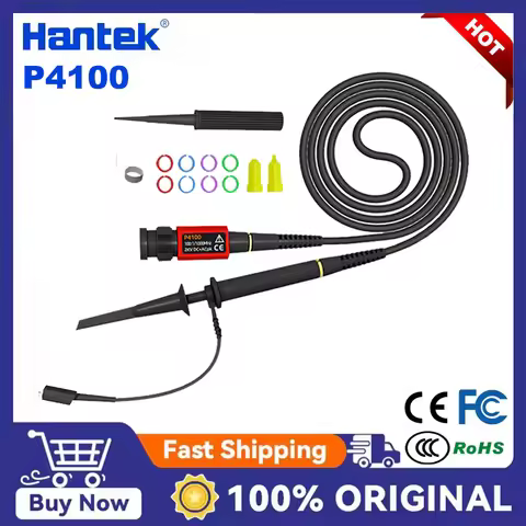 Hantek P4100 Universal 100:1 High Voltage Probe For Oscilloscopes Rigol Atten Owon Siglent Applicabl