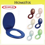 100% Original Techplas 4101C/4113 Toilet Bathroom Plastic Seat Cover / Plastik Jamban Duduk Tandas/White Colour