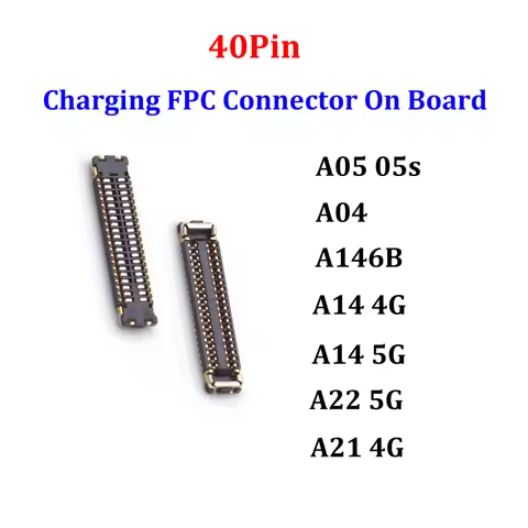 5-100pcs 40Pin For Samsung A05 A05S A04 A146B A14 4G/5G A22 5G A21 4G Charger Plug On Board Charging
