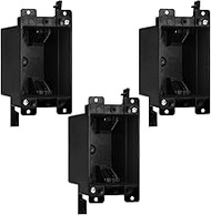 Old Work Box 1-Gang Deep, PVC Electrical 14 Cu in Outlet Box for Home Improvement, Single Gang Elect