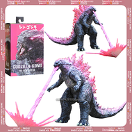 หุ่นอะนิเมะ2ชิ้นรูป Godzilla VS King Kong ขนาด16ซม. รูปปั้นอนิเมะ shm Godzilla โมเดลพีวีซีสำหรับสะสมตุ๊กตาของเล่นตกแต่งห้องร่วมที่สามารถเคลื่อนย้ายได้