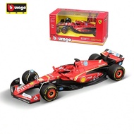 BURAGO 1:43 Scale Diecast SF-24 F1 Racing Car Model, Children Toy Car, Collectible, Birthday Gift Fo