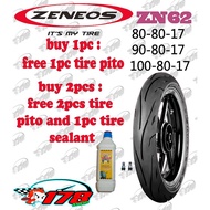 ZENEOS tire zn 62 80/80*17 90/80*17 with free