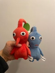 皮克敏毛絨公仔 紅色藍色