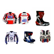 Leather Gloves + BMW Boots +Ducati Boots + ducati Jacket + BMW Jacket