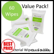 Local Shipping 6 in 1 Pack of Antibacterial Wipes (6 x 10 s)  Alcohol-Free, Child Friendly,Kills 99.