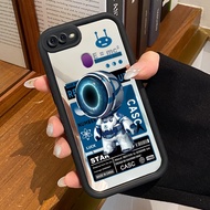HP Phone Case For OPPO F9 F9 Pro A7x Realme 2 Pro Realme U1 Astronaut Case Mirror Cesing Acrylic Sil