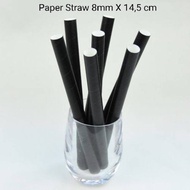 Paper Straw 8x145 mm - Cocktail Paper Straw 8x15 cm @100