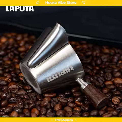 LAPUTA Espresso Coffee Cream Filter Cup Stainless Steel Crema Separator Espresso Extraction Tool For