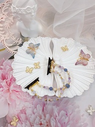 紫晶的浪漫坦桑石丹泉石 apple watch 手錶鏈 錶帶