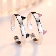 Adjustable Cat-Themed Rings for Women and Teen Girls: Cat Ears and Cat Paw Designs