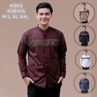 Koko Shirt For Adult Men Long Sleeve With Qynang Motif, The Latest Batik Combination