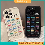 Fashion Trendy Brand New Calendar In 2024 Casing For IPhone 11 15 14 13 12 Pro Max 7Plus XR 15 8Plus XS X Max Shockproof EVEQ