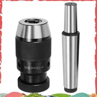Keyless Drill Chuck 0.2-16mm B18 + MT3 M12 DIN228A Morse Taper Arbor