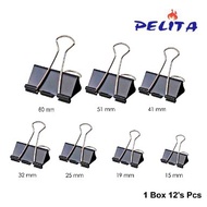 Binder Clip12pcs/Box 19mm/25mm/32mm/41mm/51mm