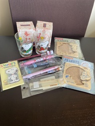 Peanuts Snoopy & Woodstock 日本利是封 Snoopy Sweet Memo Pad 玻璃杯 木杯墊 耳挖 鉛芯筆 原子筆 摺梳