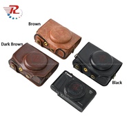 Canon SX740HS SX740 HS Pu Leather Camera Case Bag Pouch For Canon SX740HS SX740 HS With Shoulder Str