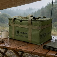 [rqgrovts] Outdoor Storage Container Portable 42L Waterproof Camp Backpack Utility Bag for Hiking Tr