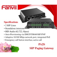 FANVIL PA2S SIP Paging Gateway (VAT INC PRICE)