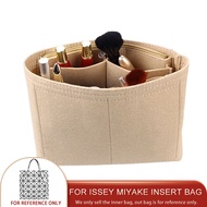 For Issey Miyake 6 10 Grid Make up Organizer Felt Insert Bag For Handbag Travel Inner Purse Portable Cosmetic Bags