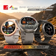DM76 Men's Outdoor Sports GPS Smartwatch, Bluetooth Call, 1.32'' AMOLED Display, 50M Waterproof, Hea
