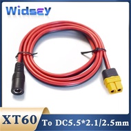 XT60 To DC5521/DC5525 Battery Charging Cable DC5.5mm Male Female Power Cable Xt60 Model Aircraft Plu