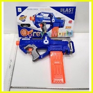 ♈ ✷ ☋ Micro UZI Blaster Electric Nerf Machine Battery Operated Semi Auto Nerf Gun & 20 Pcs. Soft Bu