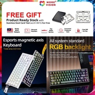 ATTACK SHARK X68 HE Magnetic Axis Mechanical Keyboard Rapid Trigger Gaming Wired RGB Hotswap 8kHz RT