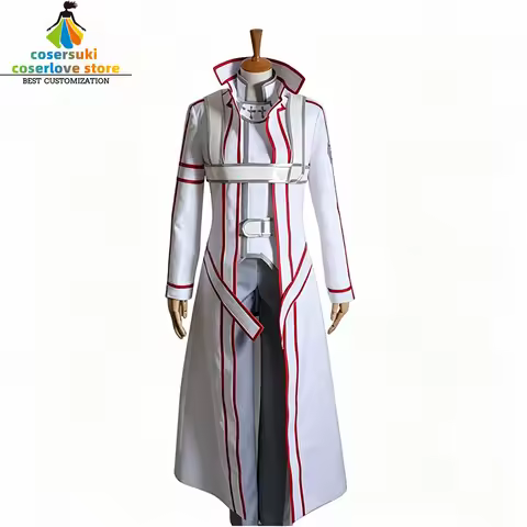 Sword Art Online White Kirito Kirigaya Kazuto Cosplay Costume
