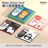 BINBINZ | Baby Visual Card Flash Card Training Card Black White Red Colourful Newborn 0-36months