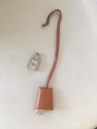 Hermes herbag key and lock padlock