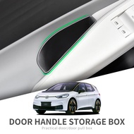 for VW ID.3 ID3 ID 3 Door Handle Storage Box Door Armrest Holder Tray Organizer Car Accessories Tidy