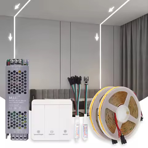 24V WS2811 IC Running Water COB Led Strip Light 5M 10M 15M Flow Chasing Flexible FCOB Led Tape Ribbo