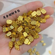 diy charm gold 916/Prosperity Pendant gold 916/916 gold Lucky Small Pendant