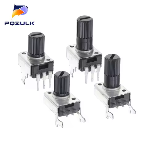 10PCS RV09 Potentiometer Vertical Horizontal Type 15/20mm10K 50K 100K 5K 1K 2K WH09 Adjustable Resis