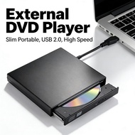 【CD/DVD-ROM Player】Laptop burning Reader Recorder USB2.0 Optical Drive for External CD