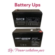 Battery Ups SPC 12v 7ah 7.2Ah Equation Battery. Smt power 12v 7.5Ah