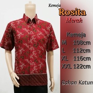 Vania Batik Hem Rosita / Batik Uniform / Male Batik / Office Batik
