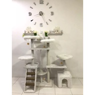 Cat Tree Kandang Kucing - Cat Condo Garukan Kitten Persia - Cat Tower Mainan Kucing BSH - Cat Toys H