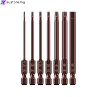 [SUSTORE] 65mm H1.5-H6 Alloy Steel Magnetic Hex Head Screwdriver Bits Screw Driver Tools