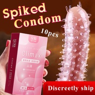 Hot sale 10pcs kondom berduri condom with spikes tahan lama condoms New Original