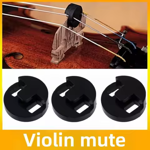 3pcs/5pcs Acoustic Rubber Violin Mute Fiddle Mute for Violin Tools Black Round Rubber Violin Mute Fi