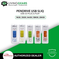 PenDrive SLIQ USB 3.0 Flashdrive (16GB/32GB/64GB/128GB/256GB) Pendrive Thumbdrive USD Drive
