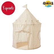 【親子良品】加拿大 3 sprouts友善地球兒童遊戲帳篷-杏色小城堡