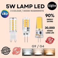 G4 G9 COB CORN LED 5W 1.5W 9W 3000K Warmwhite / 3 Color LED Bulb