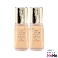 Estee Lauder Double Wear Stay-In-Place Makeup SPF10 PA++ #1W1 BONE 5ml x2